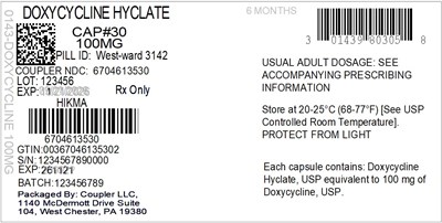 Label (0143 9803 05 Doxy Hy 100mg 67046 135 30)